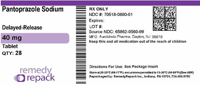 Pantoprazole Sodium 40mg 70518 0860 01